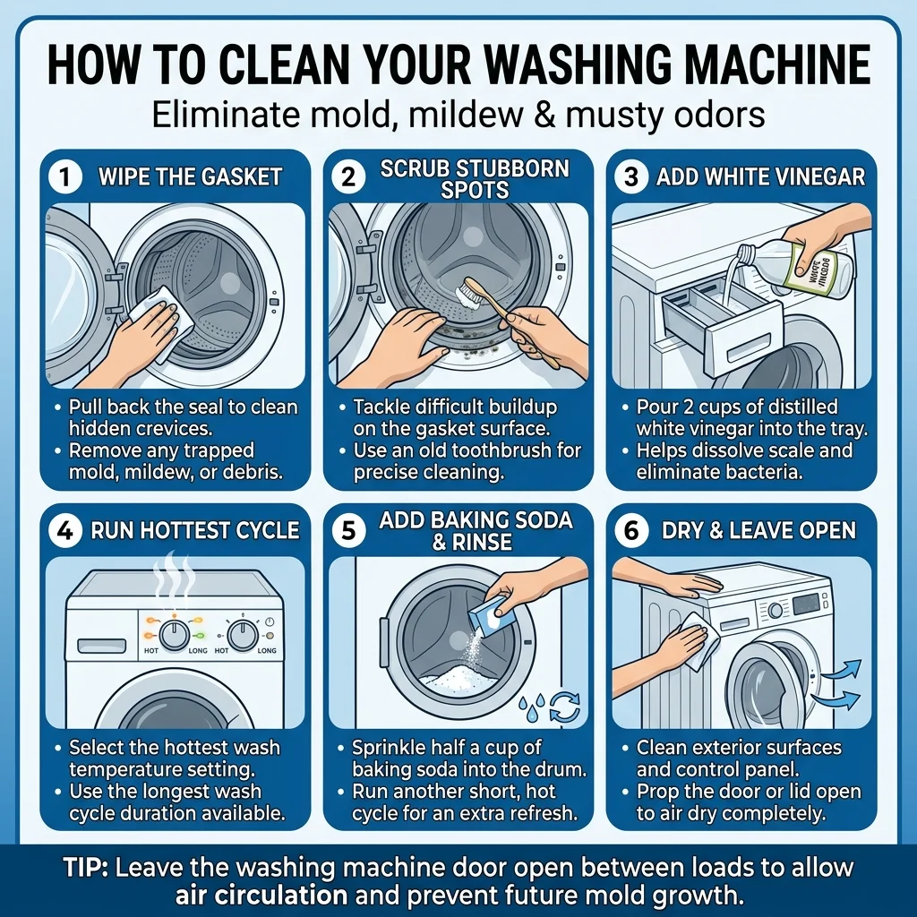Clean Washing Machine & Gasket