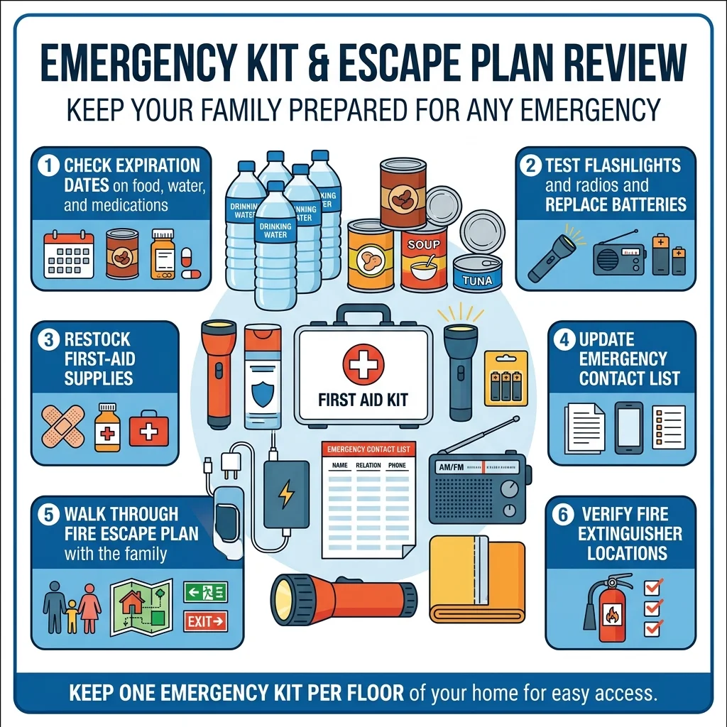Review Emergency Kit & Escape Plan