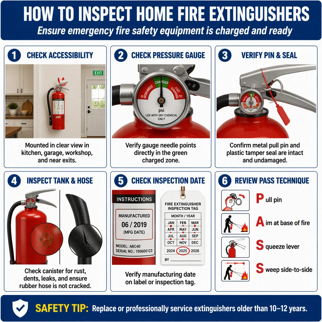 Inspect Fire Extinguishers