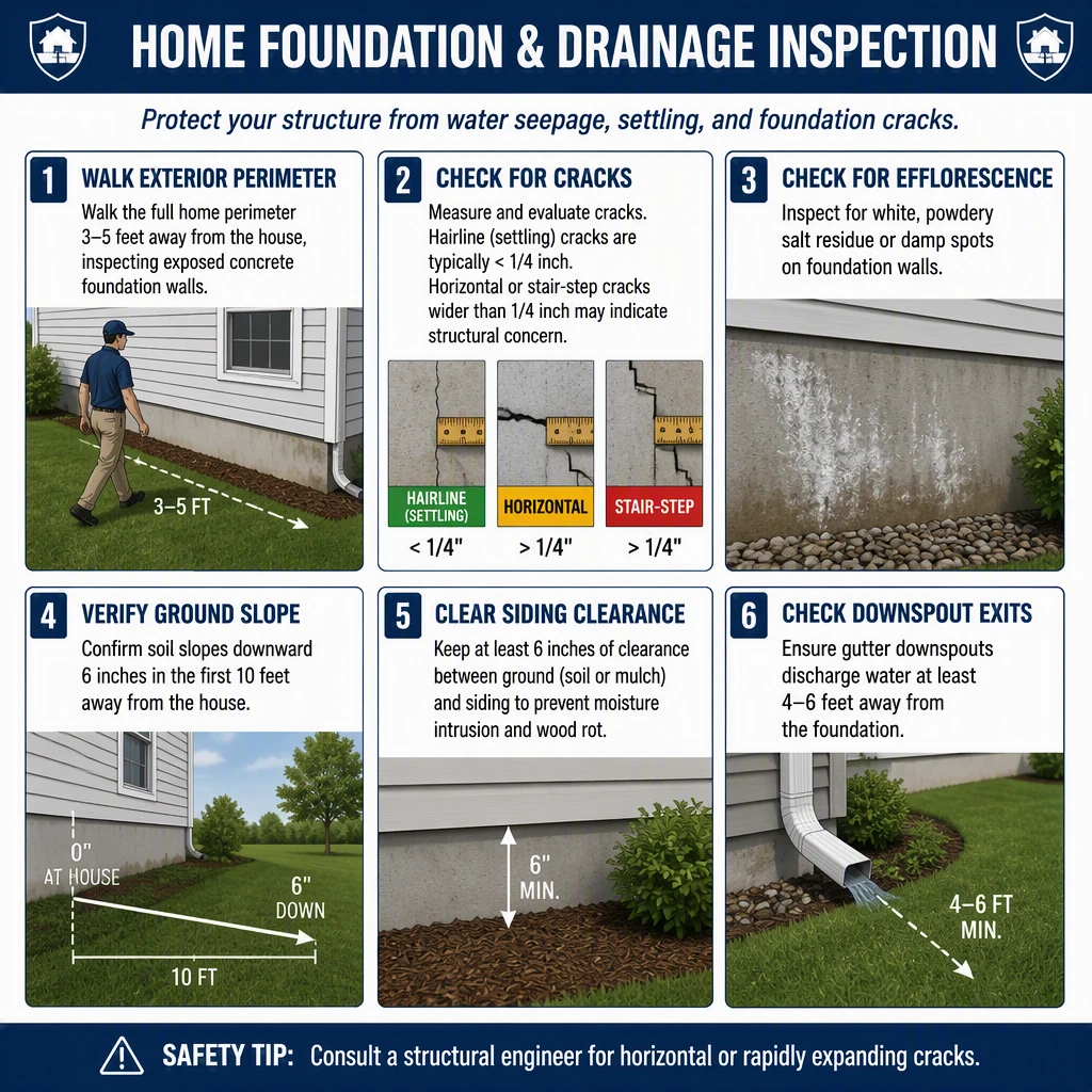 Inspect Foundation & Drainage Grading