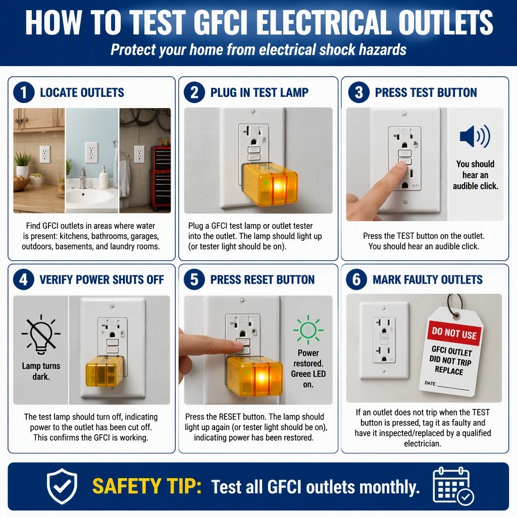 Test GFCI Outlets