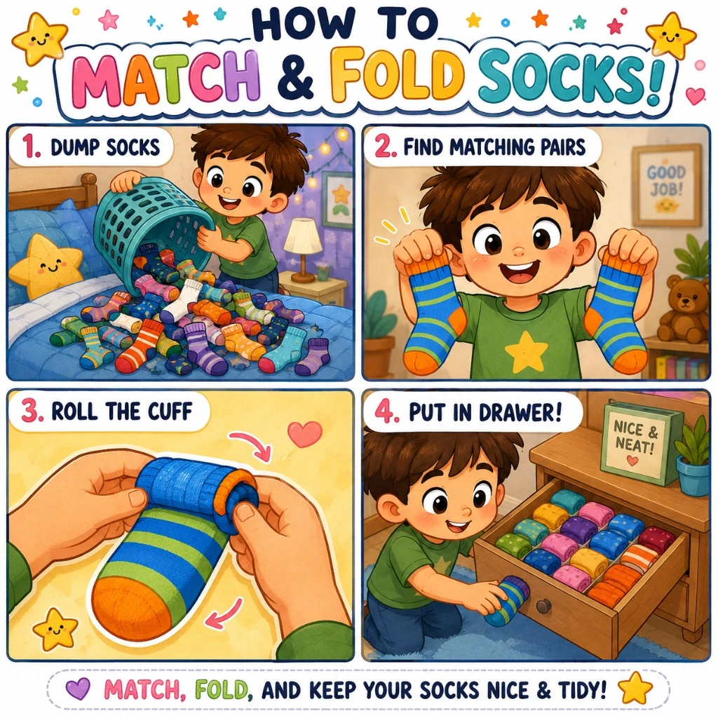 Match & Fold Clean Socks