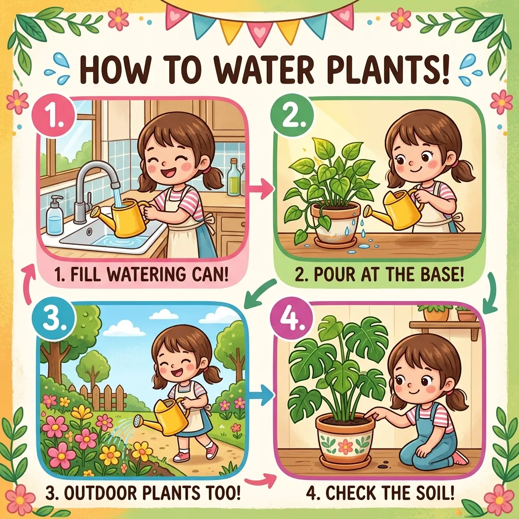 Water Indoor & Outdoor Plants