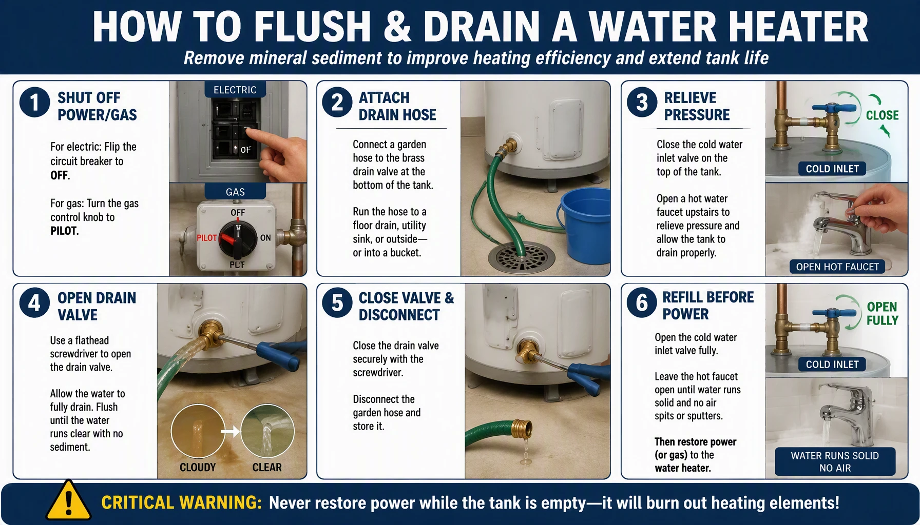 Drain Water Heater Sediment