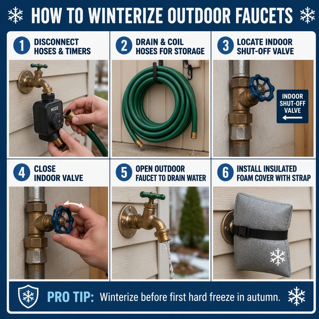 Winterize Outdoor Faucets & Hoses